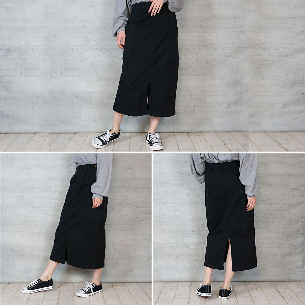 【5日限定★ポイントUP対象】【スーパーSALE限定★%5OFF】スカート ストレッチ タイトスカート ツイルスカート 無地 ロング丈 M L LL 3L 4L レディース春夏秋冬 楽ちん 大きいサイズ ウエストゴム カジュアル 体型カバー シンプル リラックス お洒落