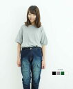 【店内最大40%OFF!15日23:59まで】フレア袖ドロップショルダーTシャツ パフ ハーフ スリーブ カットソー 半端袖 半袖丸首 春 レディース カジュアル 綿 体型カバー 大きいサイズ M L LL 3L 4L