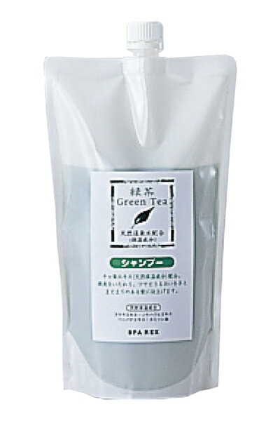 緑茶シャンプー（詰替用） 600ml あとぴナビ 洗浄アイテム シャンプー