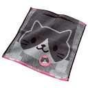 ねこがすき 甘撚りジャガード のびねこ ウォッシュタオル ハンドタオル ハンカチ ねこ ネコ 猫 かわいい 動物 綿100% 保育園 幼稚園 入園 祝い 新学期 入園準備