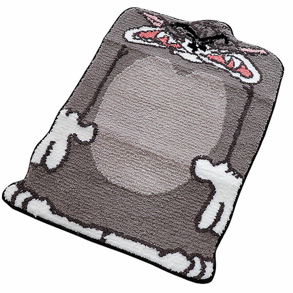 【ポイント10倍】 フロアマット トムとジェリー 巻かれたトム ダイカット タフティングマット リビング..