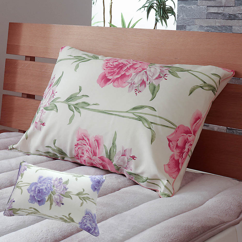 枕カバー 43x63cm 35x50cm 綿100% ピローケース 花柄 フラワー おしゃれ かわいい ファスナー式