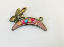 うさぎ ブローチ 七宝焼き 七宝焼 アクセサリー 工芸 手描き 限定一点 あとりえしっぽう 化粧箱付き 送料無料 動物