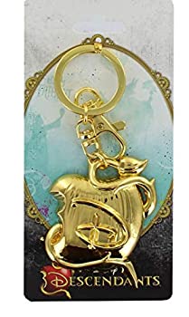 Marvel Descendants Logo Gold Pewter Key Ring