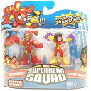 【中古】【輸入品・未使用】Marvel Superhero Squad Series 15 Mini 3 Inch Figure 2-Pack Iron Man and Spider-Woman