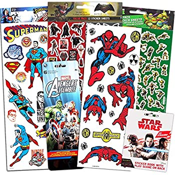 【中古】【輸入品・未使用未開封】Superhero Stickers for Kids Boys Girls Set ~ Over 800 Licensed Super Hero Stickers on 54 Sheets Featuring Marvel Avengers Spiderman Jus