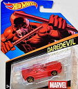 【輸入品・未使用】Hot Wheels Marvel Character Car Daredevil [Red] Die-Cast Vehicle #28 by Spider-Man