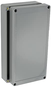 šۡ͢ʡ̤ѡBUD Industries PNR Series ABS NEMA 4X Indoor Box 9-7/16 Length x 4-23/32 Width x 2-23/64 Height Dark Gray Finish by BUD Industries