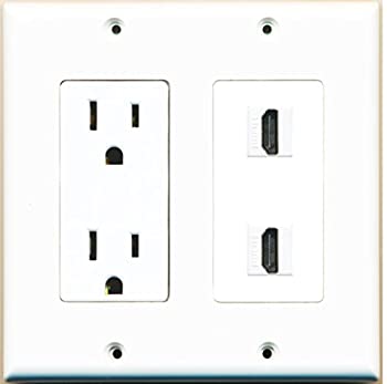 【中古】【輸入品・未使用】RiteAV - 15アンペア電源コンセント 2ポート HDMI Decoraタイプ コンセントウォールプレート RAV-POWER1025 【中古】【輸入品・未使用】RiteAV - 15アンペア電源コンセント 2ポート HDMI Decoraタイプ コンセントウォールプレート RAV-POWER1025