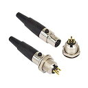 【中古】【輸入品・未使用】4ピン ミニ XLR TA4F オス メス パネルマウント ソケットコネクター マイク オーディオソケット ミニXLRコネクター ミニ...