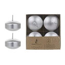 【中古】【輸入品 未使用】Mega Candles - Unscented 5.1cm Floating Candles - Silver Set of 12