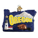 【中古】【輸入品・未使用】Old World Christmas State of Oregon Handcrafted Hanging Tree Orname...