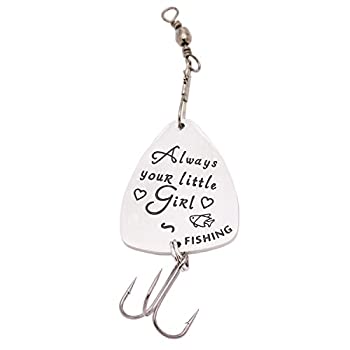 【中古】【輸入品・未使用】MelixステンレススチールAlways Your Little Girlカスタム釣りフック、ギフトfor Dad釣りルアー 【中古】【輸入品・未使用】MelixステンレススチールAlways Your Little Girlカスタム釣りフック、ギフトfor Dad釣りルアー
