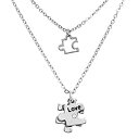 【中古】【輸入品・未使用】ローズマリー・コレクションレディースダブルチャームネックレスセットAutism Awareness Puzzle Piece