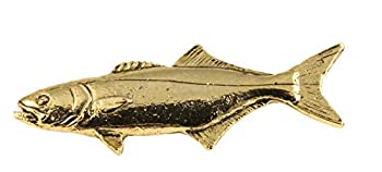 【中古】【輸入品・未使用】クリエイティブピューターDesigns、ピューターBluefish Large手作り海水魚ラペルピンブローチ、s053 ゴールド