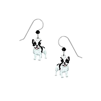 【中古】【輸入品・未使用】USAアーティザンSienna Skyフレンチブルドッグイヤリングwithギフトボックス