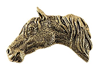 【中古】【輸入品・未使用】クリエイティブピューターDesigns、ピューターHorse Headラペルピンブロー..