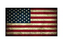 【中古】【輸入品・未使用】アメリカ国旗ステッカー 素朴なバンパーステッカー 車用デカール ギフト 愛国的 アメリカに着たアメリカ合衆国 (3x5)
