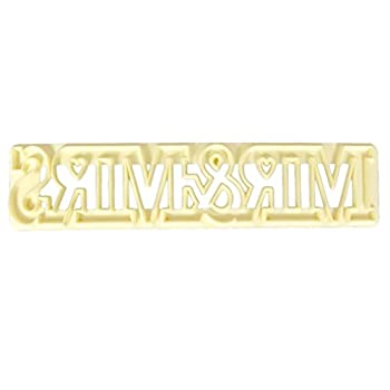 【中古】【輸入品 未使用】Fmm Mr mrs Curved Words Sugarpaste Sugarcraft Cutter Stencil For Cake Decoration