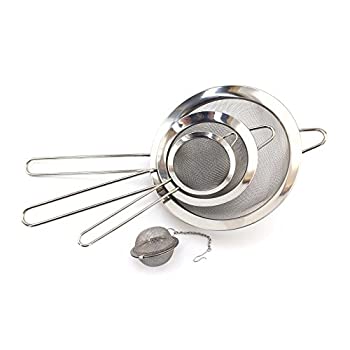 šۡ͢ʡ̤ѡ(1 Set 4 Piece Strainer) - Fine Mesh Stainless Steel Stra...