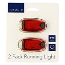 楽天アトリエ絵利奈【中古】【輸入品・未使用】Insignia LEDランニングライト2個パック ランニング ウォーキング サイクリング レッド