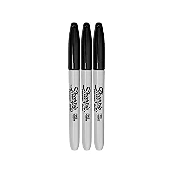 【中古】【輸入品 未使用】Sharpie Permanent Marker Fine Point Black Pack of 3