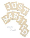【中古】【輸入品・未使用】Gartner Studios Brides Just Married黄麻布バナー