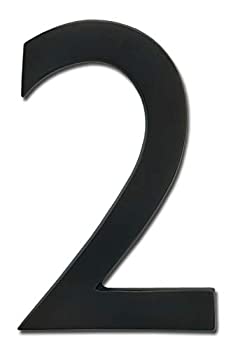 yÁzyAiEgpzArchitectural Mailboxes 3585DC-2 Solid Cast Brass 5 in. Dark Aged Copper Floating House Number 0