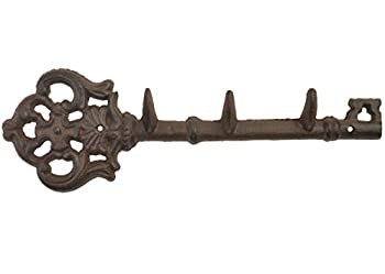 【中古】【輸入品・未使用】装飾壁フックコートラックスケルトンキースタイル3フックCast Iron 11.63?