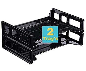 【中古】【輸入品・未使用】1InTheOffice Side Load Letter Tray 2 Pack