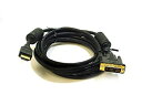 【中古】【輸入品・未使用】Monoprice 6フィート 28AWG 高速HDMI→DVIアダプターケーブル フェライトコア付き ブラック 6 Feet 2404(2)
