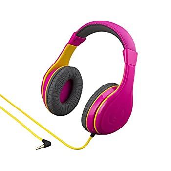 楽天アトリエ絵利奈【中古】【輸入品・未使用】eKids キッズヘッドフォン ステレオサウンド 3.5mmジャックコード 有線ヘッドフォン 子供用 絡まらない ボリュームコントロール 子供用ヘッドフ