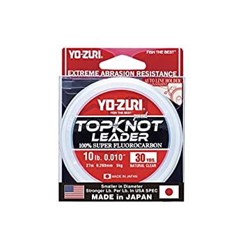 【中古】【輸入品・未使用】yo-zuri Topknot 30?yd Sinking引出線、自然クリア、10?lb