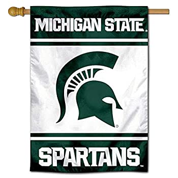 yÁzyAiEgpzMichigan State Spartans Two Sided and Double Sided House Flag