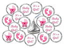 【中古】【輸入品・未使用】324 Pink Its a Girl Baby Shower Favors Stickers For Baby Shower Or Baby Sprinkle Party Baby Shower Kisses Stickers Baby Shower Pink Fav