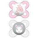 【中古】【輸入品・未使用未開封】MAM Silicone Start Pacifier Pink 2-Count by MAM (English Manual)