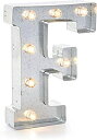【中古】【輸入品・未使用】Darice Silver Metal Marquee Letter 9.875-F by Darice(3)