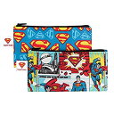 【中古】【輸入品・未使用】Bumkins Waterproof Snack Bag Superman Small 2 Count by Bumkins
