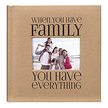 【中古】【輸入品・未使用】Malden International Designs Sentiments Family with Memo Photo Opening Cover Brag Book 2-Up 160-4x6 Tan