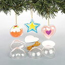 【中古】【輸入品・未使用】キラキラ プラスチックオーナメント(9個入り)