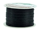 【中古】【輸入品・未使用】Mandala Crafts 1mm 109ヤード ジュエリーメイキング ビーズクラフト マクラメワックスコットンコードスレッド ブラ...