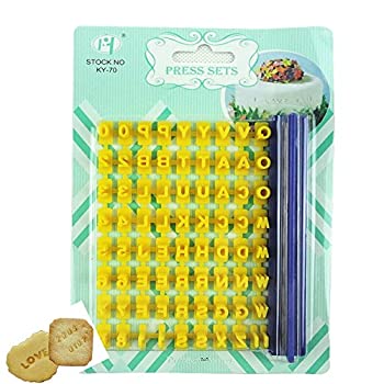 【中古】【輸入品 未使用】Gracelife 73 pcs Alphabet Number Letter Symbols Biscuit Fondant Cake/Cookie Stamp Impress Embosser cutter - Mold Tool Set by Grace life