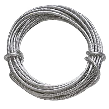 yÁzyAiEgpzHangZ 80029 Coated Stainless Steel Gallery Wire for Hanging Pictures 20lb 9-Foot by HangZ