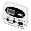 【中古】【輸入品・未使用】Chef Craft 21239 1-Piece 99 Minute Digital Timer with Clip White 2-1/2-Inch by Chef Craft
