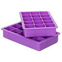 【中古】【輸入品 未使用】Elbee Coolest 15-Cube Silicone Ice Tray - 2-Piece Mold Set - Make 30 Cubes by Elbee