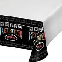 【中古】【輸入品 未使用】Retirement Chalk Plastic Tablecloth