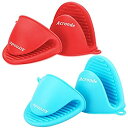 【中古】【輸入品・未使用】2 Pairs Mini Oven Mitts Gloves Silicone Heat Resistant Cooking Pinch Mitts Potholder for kitchen Cooking & Baking