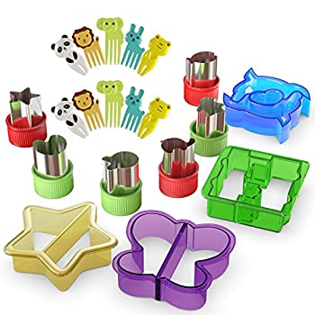 【中古】【輸入品・未使用】Sandwich Cutters for Kids - 20 pcs/set - Mini Cookie Cutters Shapes - Vegetable and Fruit Cutters with Food Picks for Kids