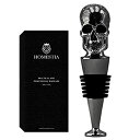 【中古】【輸入品・未使用】Homestia ブラック スカル ワインストッパー ステンレススチール ボトルストッパー 再利用可能