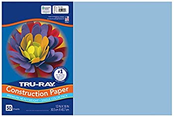 yÁzyAiEgpzPacon Corporation PAC103048 Tru-Ray Construction Paper 12 X 18 Sky Blue